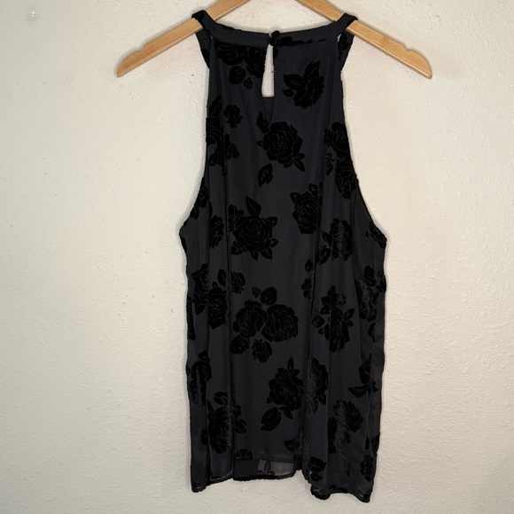 Torrid Velvet Burn Out Tank Black Floral Whimsigoth Romantic Women’s Sz 10 (00) - Picture 12 of 12